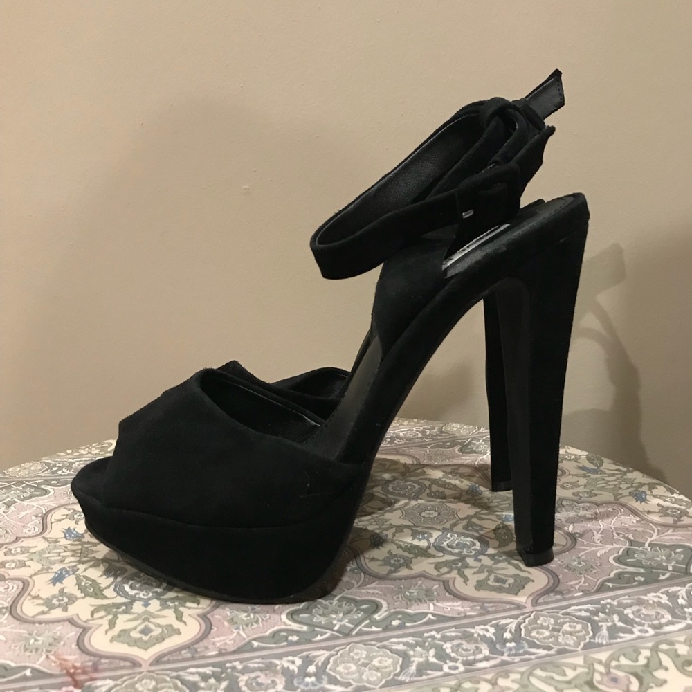 Suede Steve Madden Platform Heels